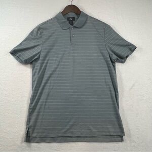 Calvin Klein Gray Striped Men's Polo Shirt size Medium